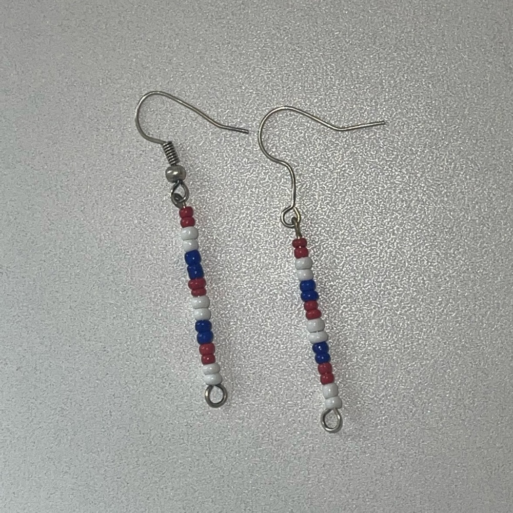 Handmade “USA” Drop Earrings